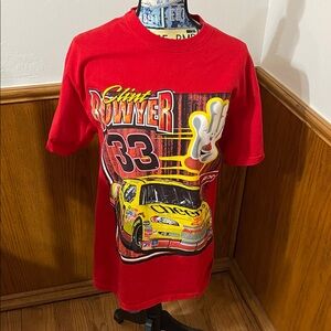 Nascar Red Clint Bowyer 33 Tee with Racing Graphic
